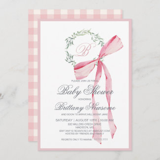 Invitación de chica Baby Shower