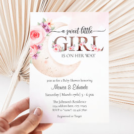 Invitación de chica Baby Shower