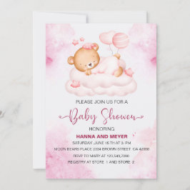 Invitación de chica Baby Shower