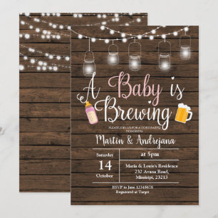 Invitación de chica BabyQ Invitación a preparar Be