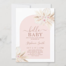 Invitación de Chica de Baby Shower tropical de Rub