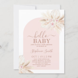 Invitación de Chica de Baby Shower tropical de Rub