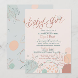 Invitación de Chica de correo a Baby Shower