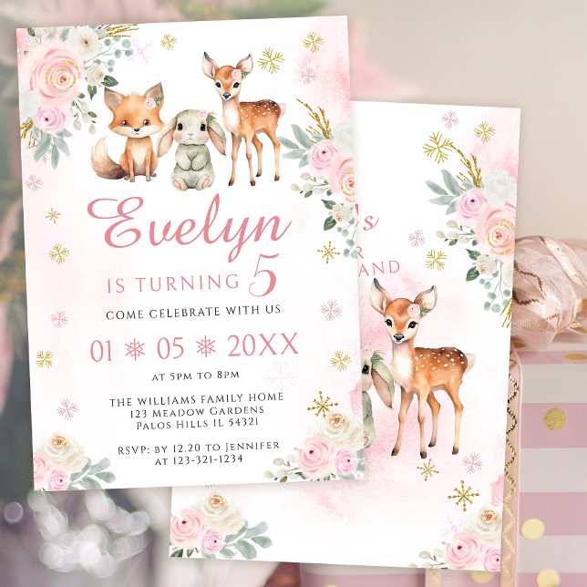 Invitación de chica de cumpleaños de Pink lindo wi (Subido por el creador)