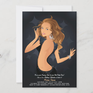 Invitación de Chica Fiestera