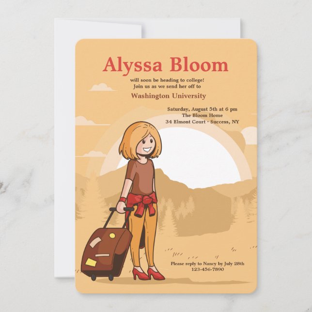 Invitación de Chica itinerante (Anverso)