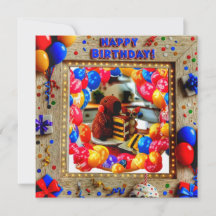 Invitación de Chihuahua y Capybara de cumpleaños -