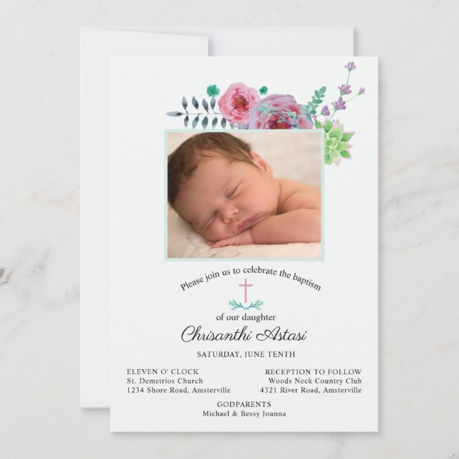 Invitación de Chrisanthi (Anverso)