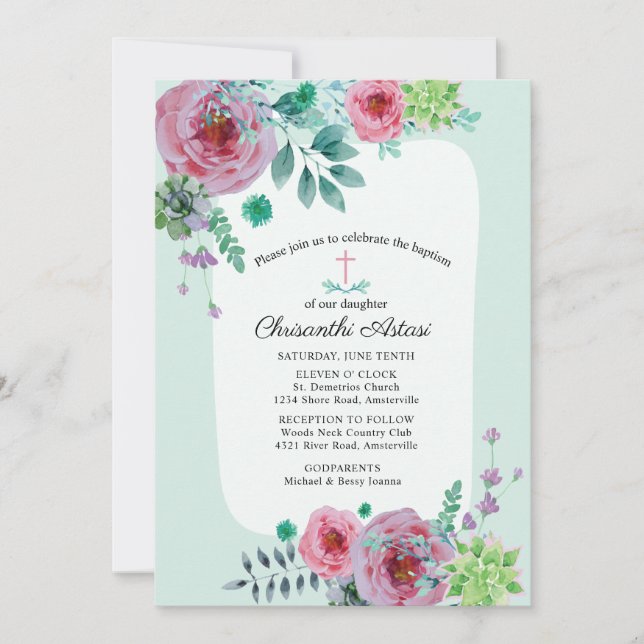 Invitación de Chrisanthi (Anverso)