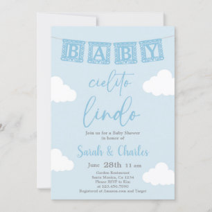 Invitación de Cielito Lindo Baby Shower Boy