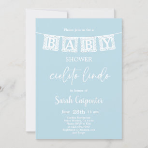 Invitación de Cielito Lindo Baby Shower Boy