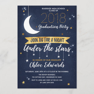 Invitación de cielo estrellado para cualquier even
