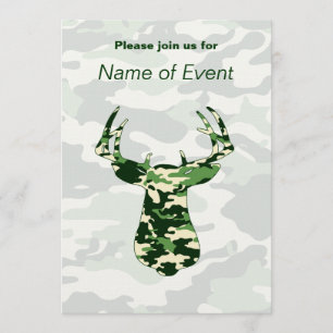 Invitación de ciervos de Camo