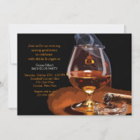 Invitación de cigarro y Brandy