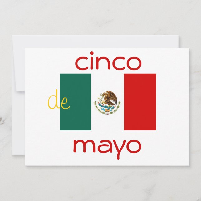 Invitación de cinco de mayo (Anverso)