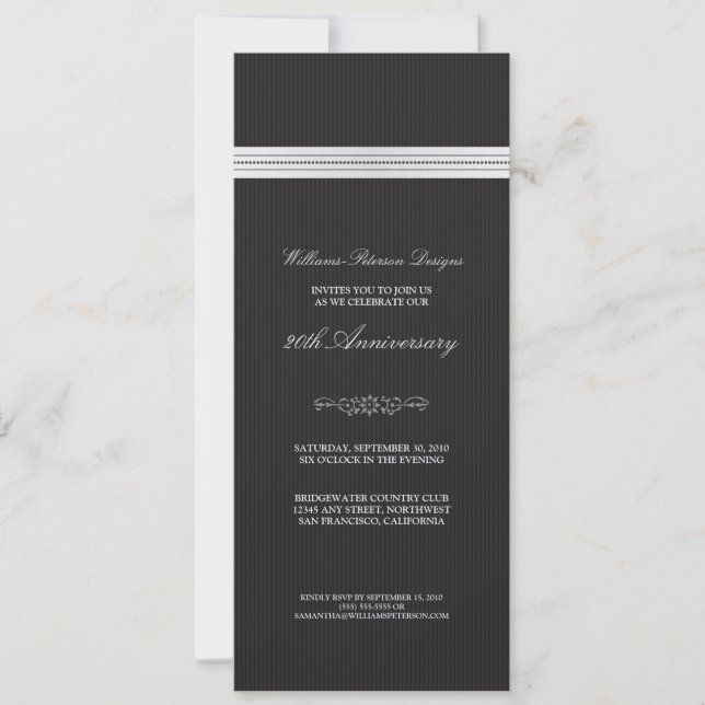 Invitación de cinta de eventos corporativos (blanc (Anverso)