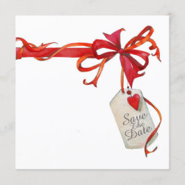 Invitación de Cinta Roja y Rosa para Ocasiones Esp