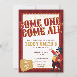 Invitación de Circus Party