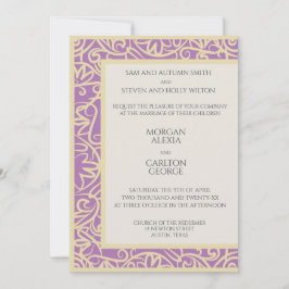 Invitación de ciruela para cualquier ocasión