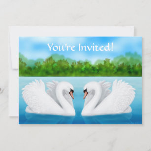 Invitación de Cisnes de Amor