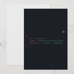 Invitación de Cita de Coder en Blanco y Negro – Pe