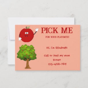Invitación de cita para jugar Pick Me