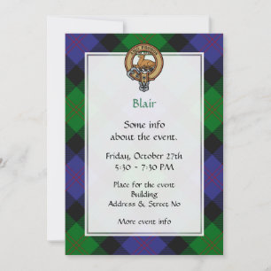 Invitación de Clan Blair Escudo