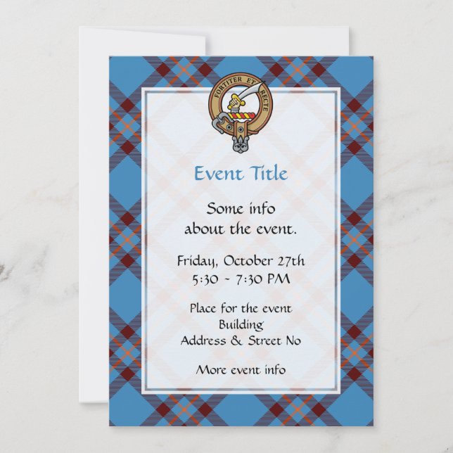 Invitación de Clan Elliot Escudo (Anverso)
