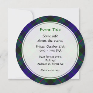 Invitación de Clan Gunn Tartan