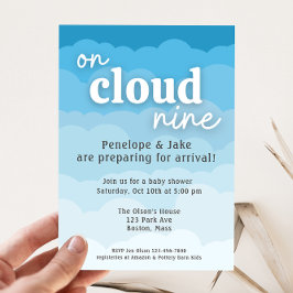 Invitación de Cloud Nueve Baby Shower