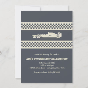 Invitación de Coche de Carreras