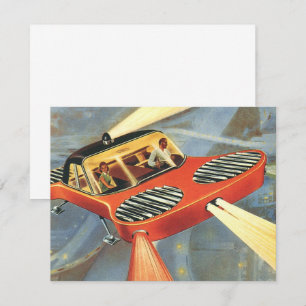 Invitación de Coche Futurista de Ciencia Ficción V