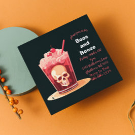 Invitación de cócteles de Halloween para adultos B