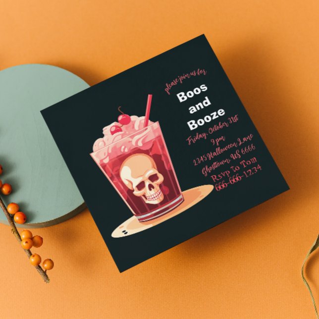Invitación de cócteles de Halloween para adultos B (Subido por el creador)