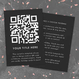 Invitación de Código QR | Invitación Escaneable Ve