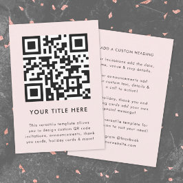 Invitación de código QR | Invitación escaneable ve