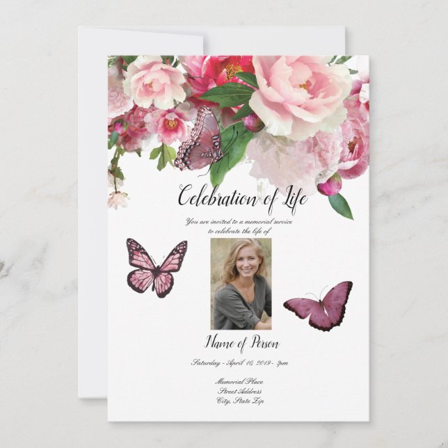 Invitación de colibríes para orquias moradas (Anverso)