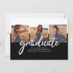 Invitación de Collage de fotos de graduación 2025