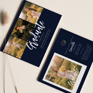 Invitación de Collage de fotos de graduación 2025