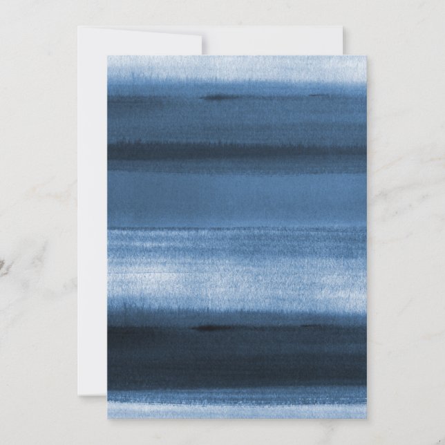 Invitación de color azul marino (Anverso)