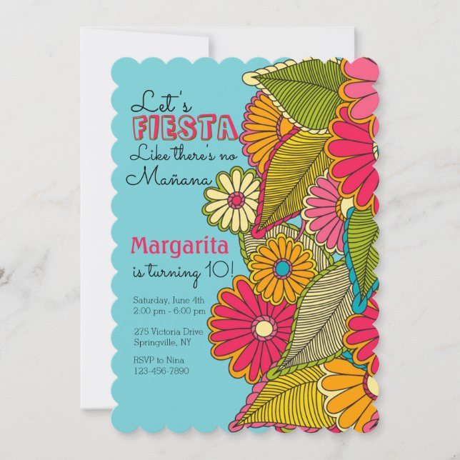 Invitación de Color Extravaganza (Anverso)