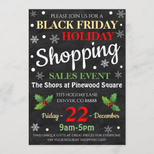 Invitación de compras de vacaciones