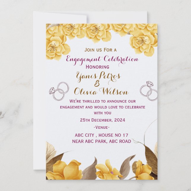 Invitación de Compromiso (Anverso)