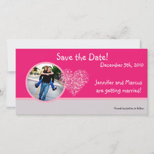 invitación de compromiso 4x8 Petales florales rosa
