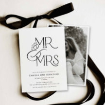 Invitación de compromiso con foto moderna