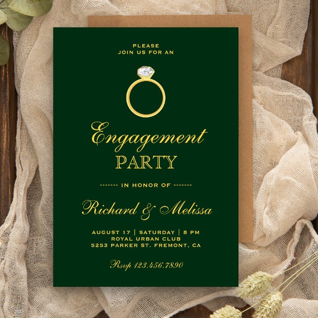 Invitación de compromiso de anillo de diamante de  (Subido por el creador)