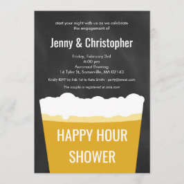 Invitación de compromiso de cerveza Happy Hour