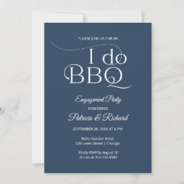 Invitación de compromiso de Chic I DO BBQ