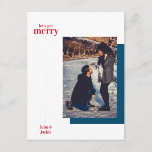 Invitación de compromiso de ferry de invierno de v