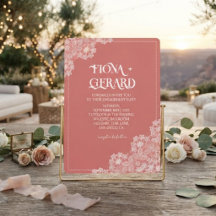 Invitación de compromiso de fiesta de encaje elega